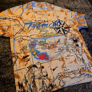 Vintage retro 90s Tropical Tee rare